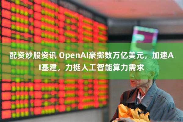 配资炒股资讯 OpenAI豪掷数万亿美元，加速AI基建，力挺人工智能算力需求