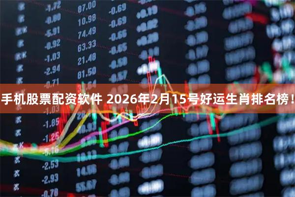 手机股票配资软件 2026年2月15号好运生肖排名榜！